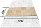 Dungeon Stone Square Floor Tiles – 24-Piece Modular Wooden Terrain Set  1" Grid for D&D & TTRPGs Gamers Guild