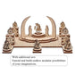 D&D Demonic Altar with 4 Skull Pillars & 1 Guard Miniature Wood Laser Cut 28mm Scale Modular Wargaming Terrain Gamers Guild
