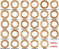 D&D Condition Rings – 106 PCS Wooden Status Effect Markers for Miniatures & RPG Combat Gamers Guild