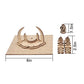 D&D Demonic Altar with 4 Skull Pillars & 1 Guard Miniature Wood Laser Cut 28mm Scale Modular Wargaming Terrain Gamers Guild