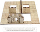 Dungeon Stone Square Floor Tiles – 24-Piece Modular Wooden Terrain Set  1" Grid for D&D & TTRPGs Gamers Guild