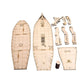 3-Level Brigantine Ship Display Stand – Wooden D&D Miniature Vessel for Tabletop RPGs Gamers Guild