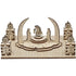 D&D Demonic Altar with 4 Skull Pillars & 1 Guard Miniature Wood Laser Cut 28mm Scale Modular Wargaming Terrain Gamers Guild