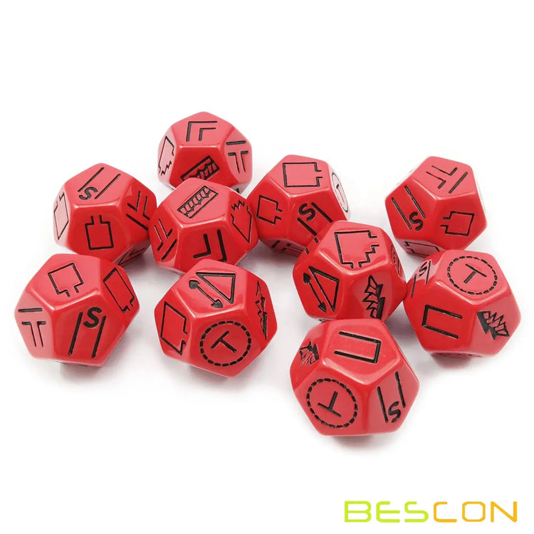 4-Piece Polyhedral RPG Dice Set – Dungeon Terrain, Features, Wilderness & Treasure Dice for D&D, Pathfinder & Fantasy Games Gamers Guild
