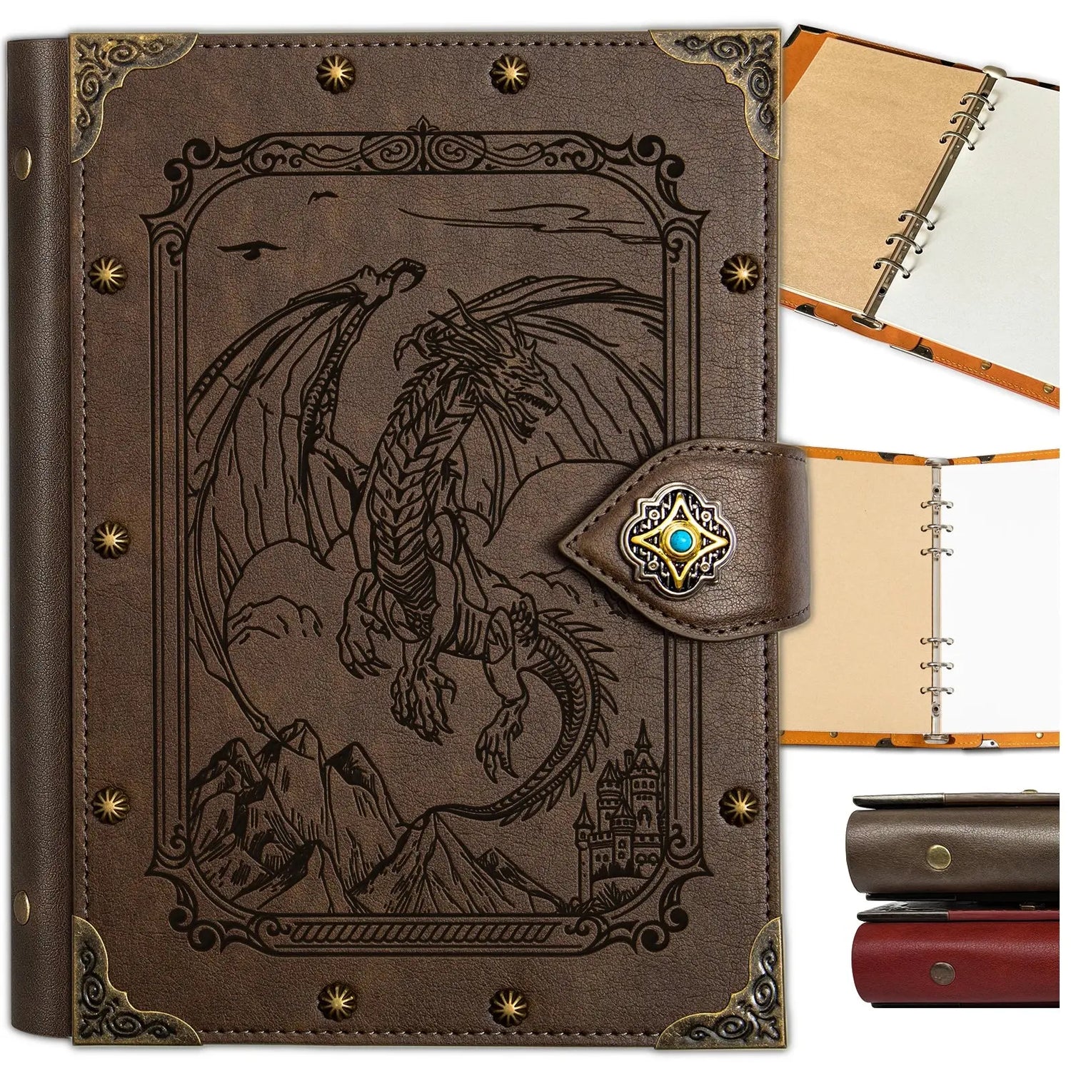 Tree of Life RPG Notebook – A5 Leather Journal for DND, Fantasy Writing & Dungeon Master Notes Gamers Guild