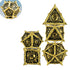 7-Piece Dragon Metal Dice Set – Sharp Edge Polyhedral Dice with Box for D&D, Pathfinder & RPGs Gamers Guild