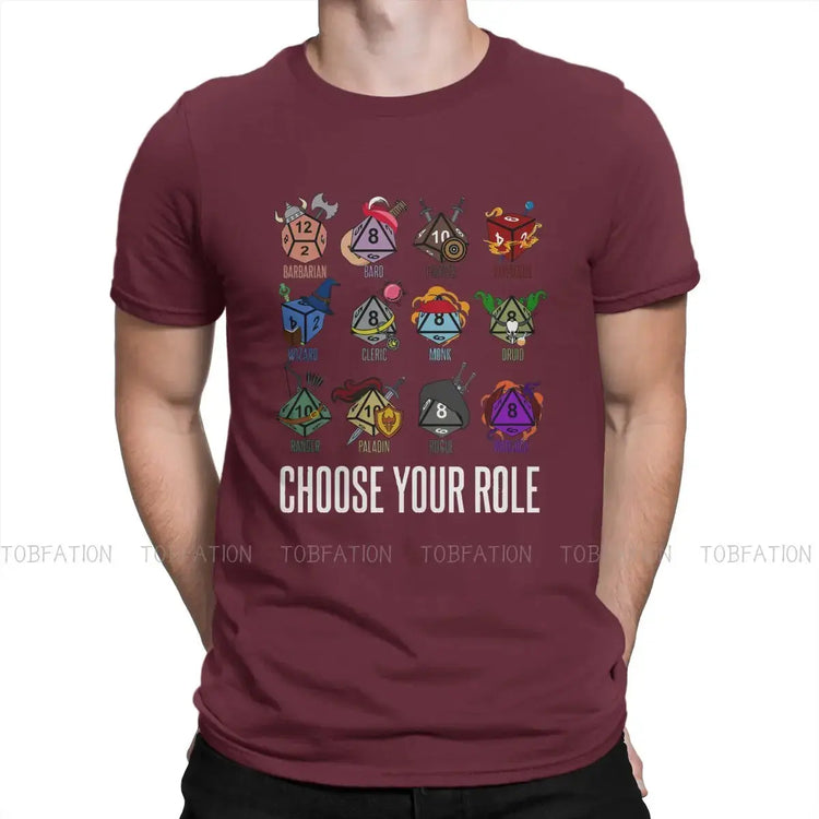 TOBFATION DnD Character Class Tee – Loose Fit Cotton Shirt for Casual Wear & RPG Fans Gamers Guild