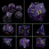 Purple Crystal Stone & Gem Dice Set – Sharp Edge Polyhedral Dice for D&D, Pathfinder & RPGs Gamers Guild