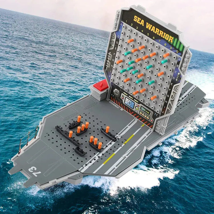 Sea Warrior Battleship Board Game – 2-Player Naval Strategy Game for Kids & Families | Interactive Tabletop Gift for Parties & Holidays Gamers Guild