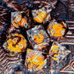 7-Piece Transparent Resin Dice Set – Sharp Edge Polyhedral Dice with Gold Numbers for RPGs Gamers Guild
