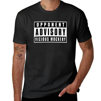 Opponent Advisory: Vicious Mockery T-Shirt – Funny DND Bard Spell Tee | Plus Size RPG Top for Men Gamers Guild
