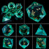Purple Crystal Stone & Gem Dice Set – Sharp Edge Polyhedral Dice for D&D, Pathfinder & RPGs Gamers Guild