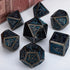 ARUOHHA Black & Red Skull Metal Dice Set – Polyhedral Dice for D&D, Pathfinder & RPGs Gamers Guild