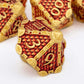 Golden Red Dragon Scale Metal Dice Set – Polyhedral Dice for D&D, Pathfinder & RPGs Gamers Guild