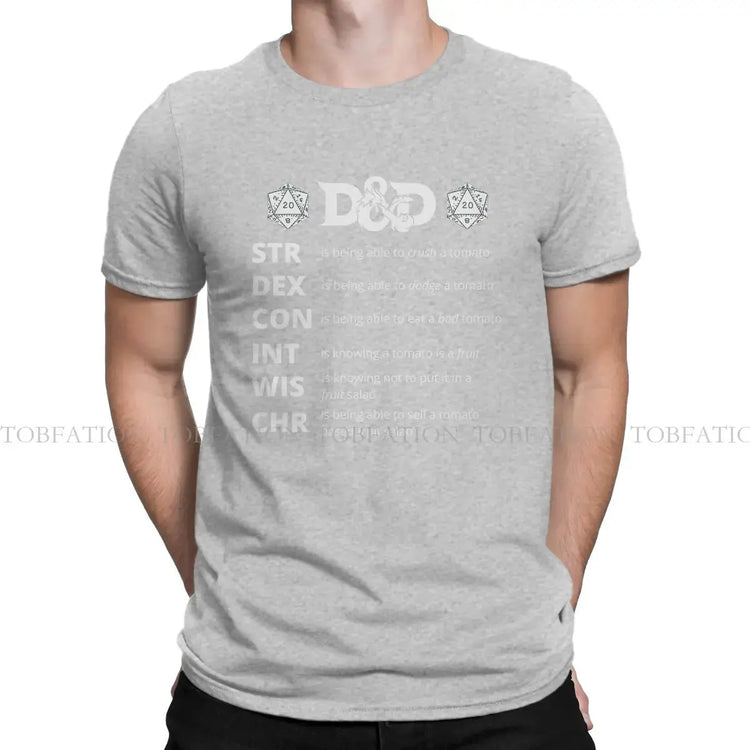 Hip Hop DnD T-Shirt – Fluffy Printed Cotton Tee | Creative Gamer Gift for Men Gamers Guild
