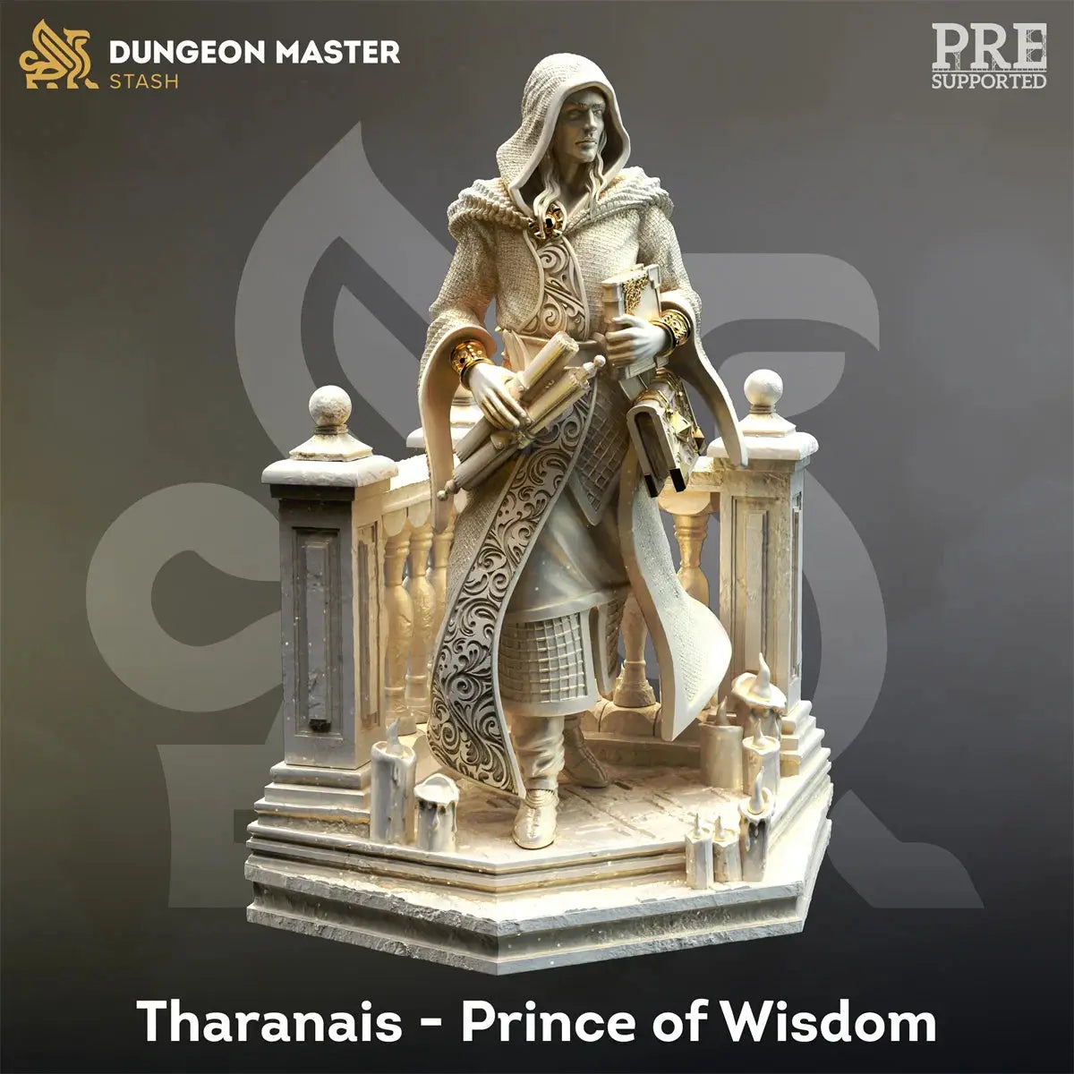 Divine Awakening Miniature Set – Goddess, Angel, Death Wizard, Dragon & Dungeon Team (Unpainted Resin) Gamers Guild