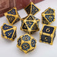 Golden Red Dragon Scale Metal Dice Set – Polyhedral Dice for D&D, Pathfinder & RPGs Gamers Guild