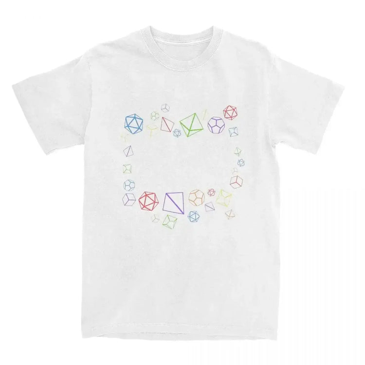 Dungeon & Dragon Dice T-Shirt – 100% Cotton RPG Tee for Men & Women | Tabletop Gaming Fashion Gamers Guild
