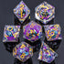 Liquid Core Dice Set – Sharp Edge Resin Polyhedral Dice for D&D, Pathfinder & RPGs Gamers Guild