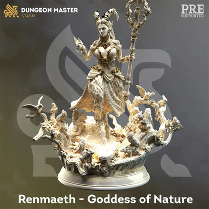 Divine Awakening Miniature Set – Goddess, Angel, Death Wizard, Dragon & Dungeon Team (Unpainted Resin) Gamers Guild