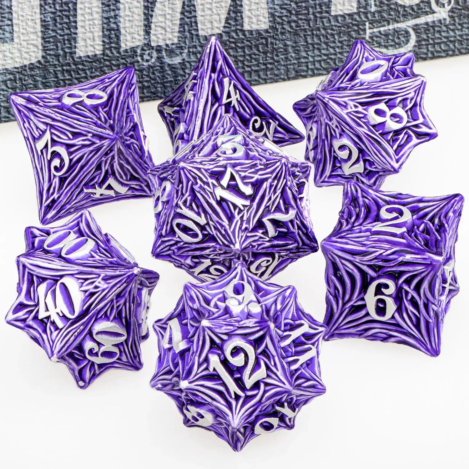Tree Root Metal Dice Set – Red Polyhedral Dice for D&D, Pathfinder & RPGs Gamers Guild