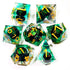 7-Piece Spinning Dragon Eye Resin Dice Set – Sharp Edge Polyhedral Dice for Dungeons & Dragons, Pathfinder & RPG Tabletop Games Gamers Guild