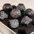 Metal Gear Polyhedral Dice Set – D20 & D6 RPG Dice for D&D, Trailblazer, Warhammer & Tabletop Games Gamers Guild