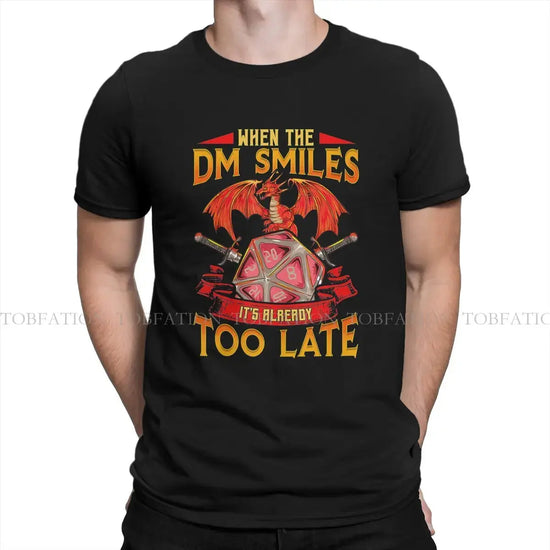 When the DM Smiles T-Shirt – Funny DnD Cotton Tee | Casual Unisex Gamer Shirt for Adults Gamers Guild