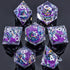 Liquid Core Dice Set – Sharp Edge Resin Polyhedral Dice for D&D, Pathfinder & RPGs Gamers Guild