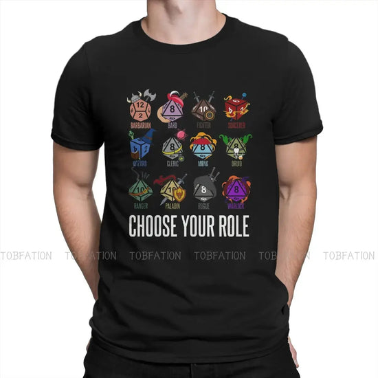TOBFATION DnD Character Class Tee – Loose Fit Cotton Shirt for Casual Wear & RPG Fans Gamers Guild
