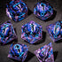 7-Piece Longan Eye Liquid Core Resin Dice Set – Sharp Edge Polyhedral Dice for Dungeons & Dragons, Pathfinder & RPG Tabletop Game Gamers Guild