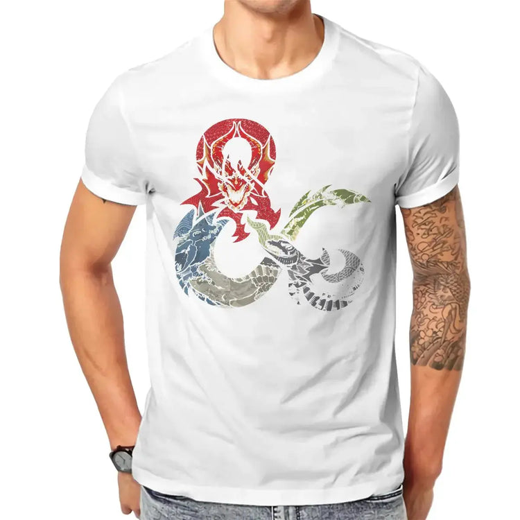 Dragon DND Men’s T-Shirt – Fantasy Graphic Tee | Casual Cotton O-Neck Top Gamers Guild