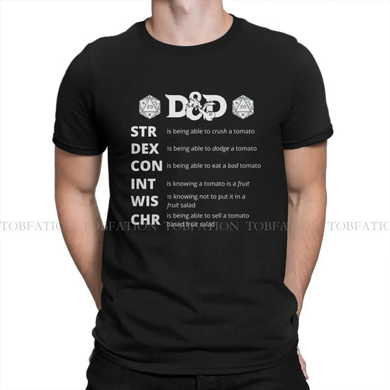 Hip Hop DnD T-Shirt – Fluffy Printed Cotton Tee | Creative Gamer Gift for Men Gamers Guild