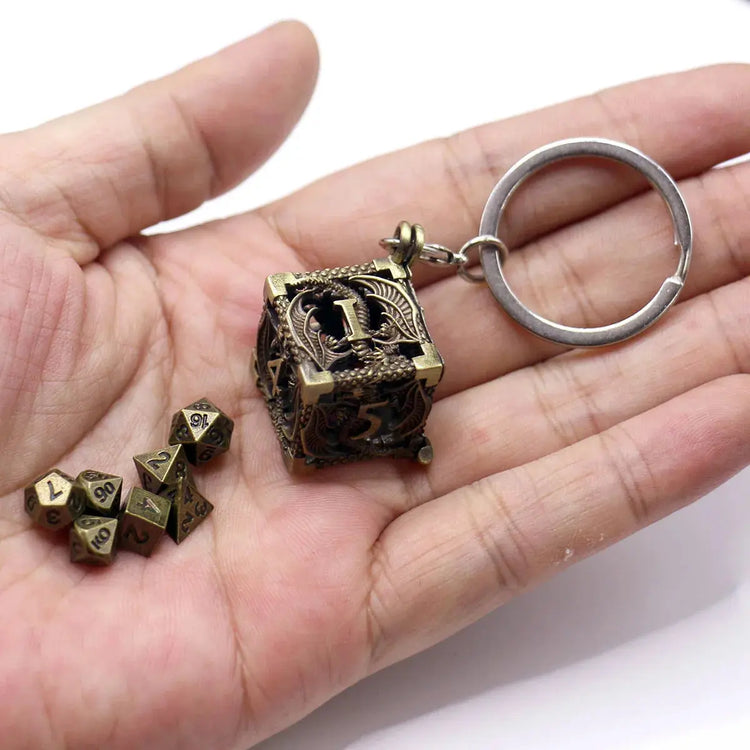 Product Title: Mini Metal Dice Set with D6 Case – 7-Piece Portable Polyhedral Dice Kit for D&D, RPG & Board Games Gamers Guild