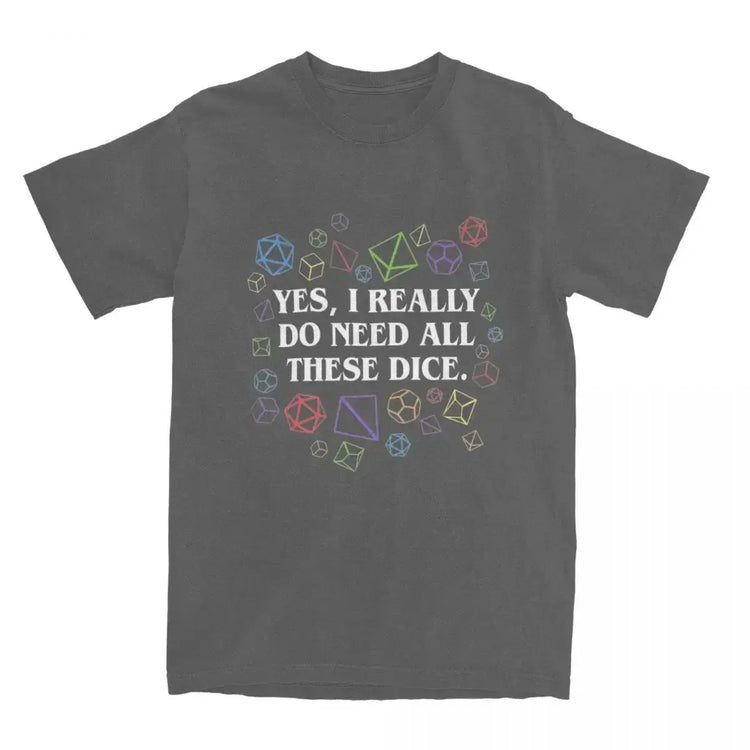 Dungeon & Dragon Dice T-Shirt – 100% Cotton RPG Tee for Men & Women | Tabletop Gaming Fashion Gamers Guild