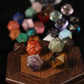 Crystal Quartz D20 – Handwritten Font Gemstone Dice for DND, Pathfinder & RPG Star Path Adventures Gamers Guild
