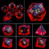 Purple Crystal Stone & Gem Dice Set – Sharp Edge Polyhedral Dice for D&D, Pathfinder & RPGs Gamers Guild