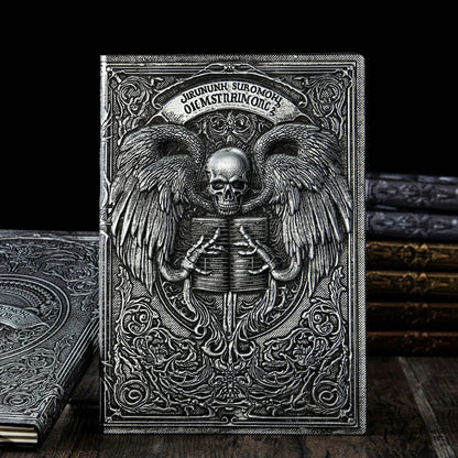 Death Angel Relief Notebook – 100 Sheets Leather Diary with 3D Embossed Cover, 8.5x5.7" Journal for Gift & Office Use Gamers Guild