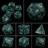 Purple Crystal Stone & Gem Dice Set – Sharp Edge Polyhedral Dice for D&D, Pathfinder & RPGs Gamers Guild