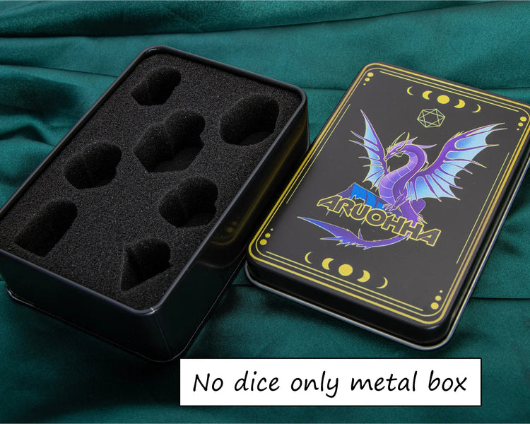 Music DND Metal Dice Set – Polyhedral Dice for Dungeons & Dragons, Pathfinder & RPGs Gamers Guild