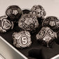 Metal Gear Polyhedral Dice Set – D20 & D6 RPG Dice for D&D, Trailblazer, Warhammer & Tabletop Games Gamers Guild