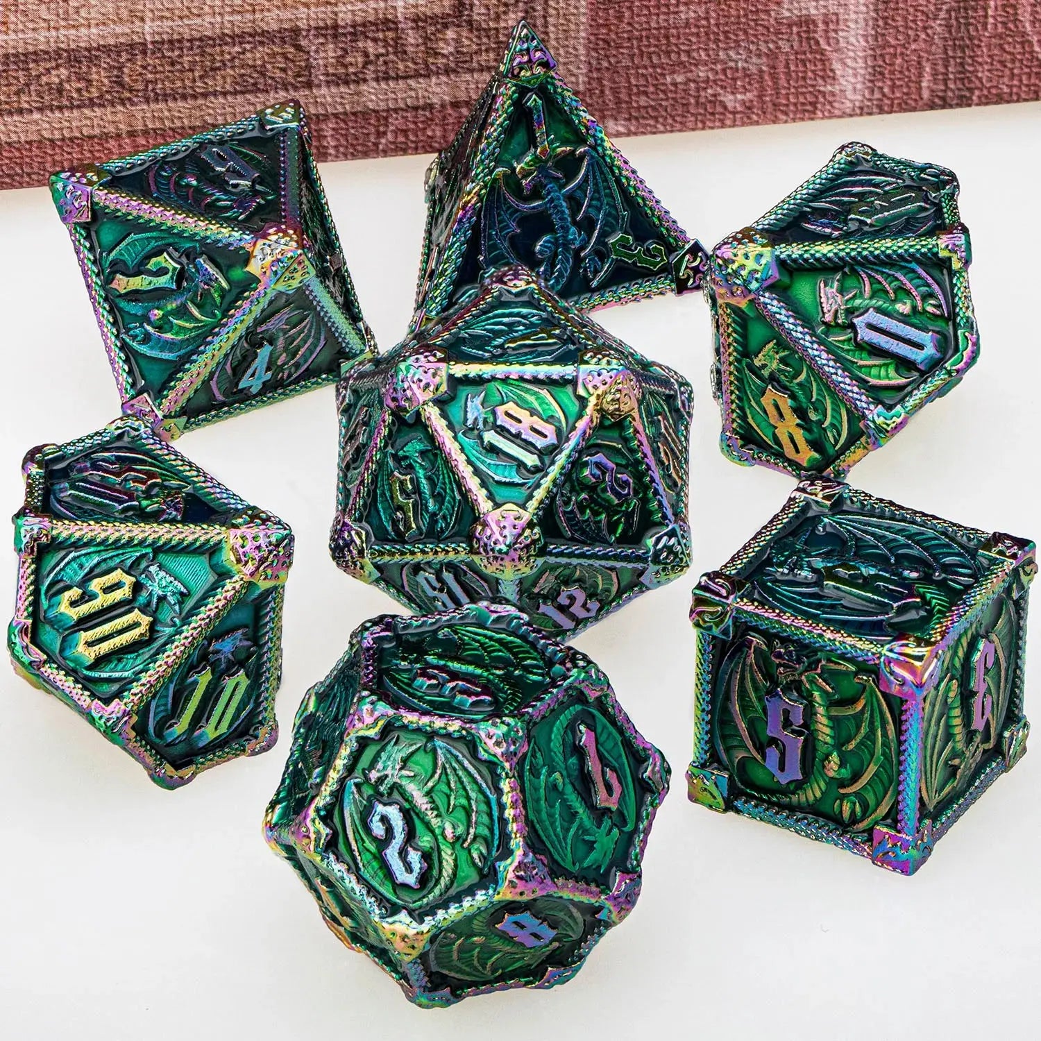 Metal DND Dice Set – Heavyweight Polyhedral Dice for Dungeons & Dragons & RPGs Gamers Guild