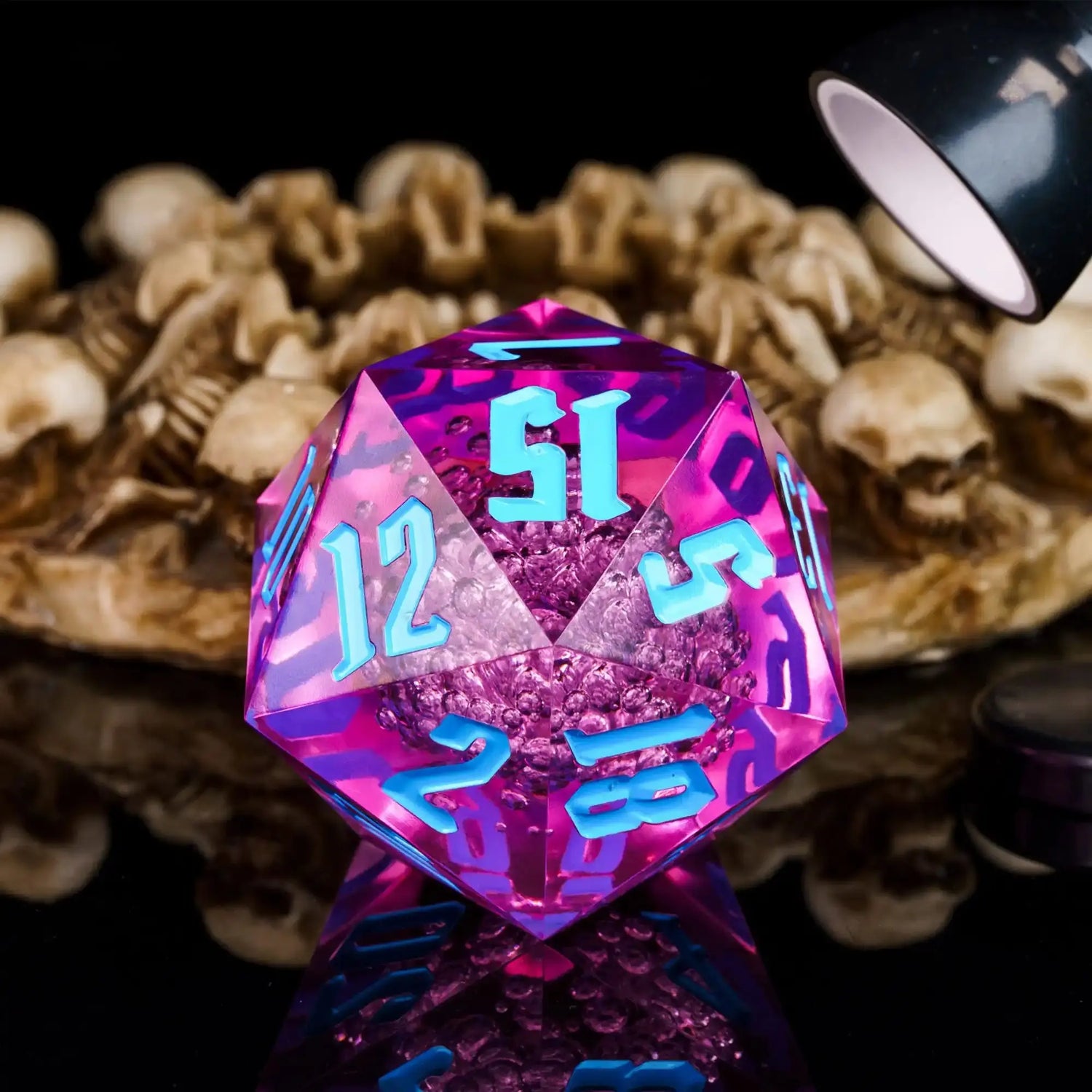 Crystal 55mm D20 Dice – Oversized Acrylic Polyhedral Die for D&D, RPGs & Party Games  Transparent or Solid Color Gamers Guild