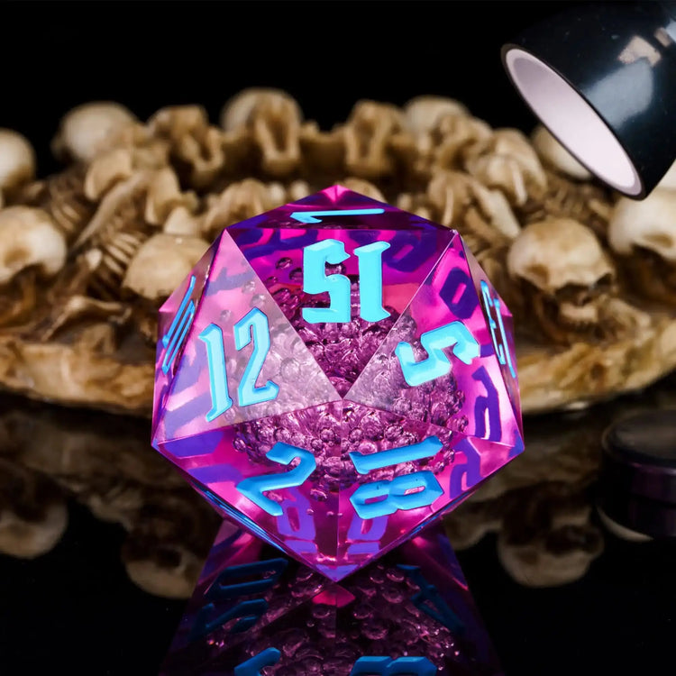 Crystal 55mm D20 Dice – Oversized Acrylic Polyhedral Die for D&D, RPGs & Party Games  Transparent or Solid Color Gamers Guild
