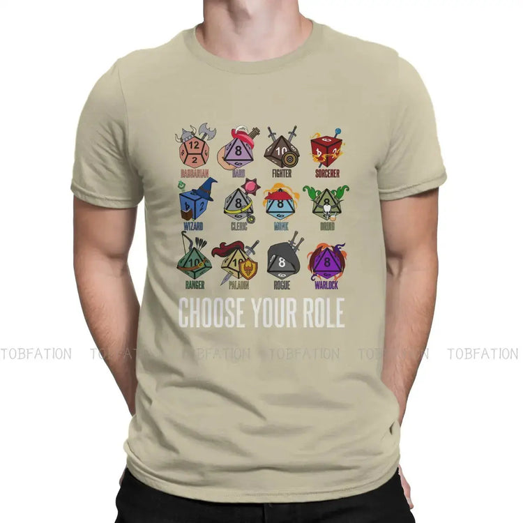 TOBFATION DnD Character Class Tee – Loose Fit Cotton Shirt for Casual Wear & RPG Fans Gamers Guild