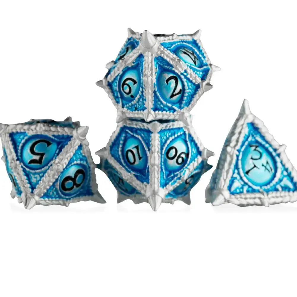 Dragon Metal Sharp Edge Dice Set – Polyhedral Zinc Alloy Dice for D&D, Pathfinder & RPGs Gamers Guild