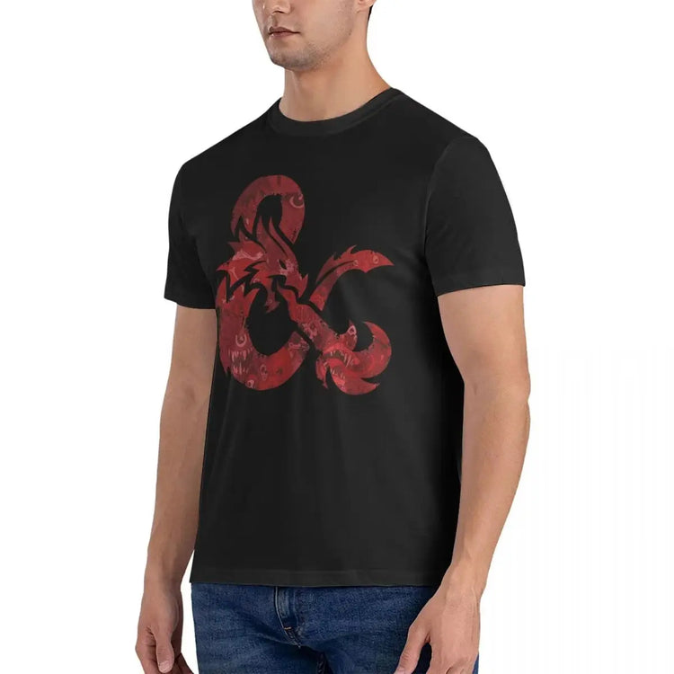 Bestiary Ampersand T-Shirt – 100% Cotton Dungeons & Dragons Tee for Men, Casual Short Sleeve RPG Apparel Gamers Guild