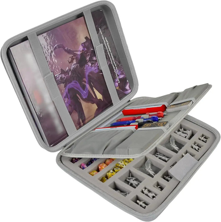 DND Dice Tray & Storage Box – Dragon-Scale Travel Case for Polyhedral Dice, Miniatures & RPG Accessories Gamers Guild