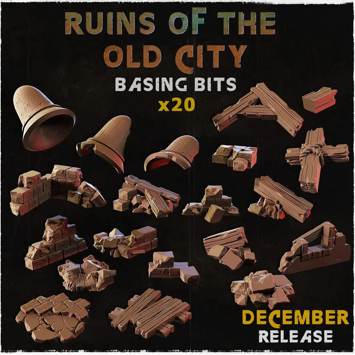 Ruins of Medieval Cities & Towns – Resin Miniature Terrain Set for D&D & RPGs  Unpainted Scene Accessories Gamers Guild