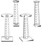 Clear Acrylic Flying Miniature Risers – 2-Piece Combat Stand Set for D&D & Tabletop RPGs  Elevation Platforms for Flying Creatures Gamers Guild